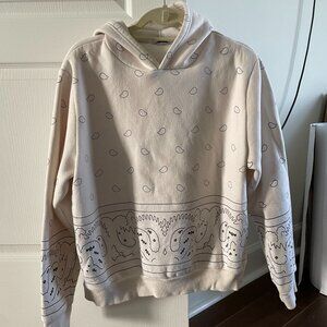 Adika White Bandana Sweatshirt